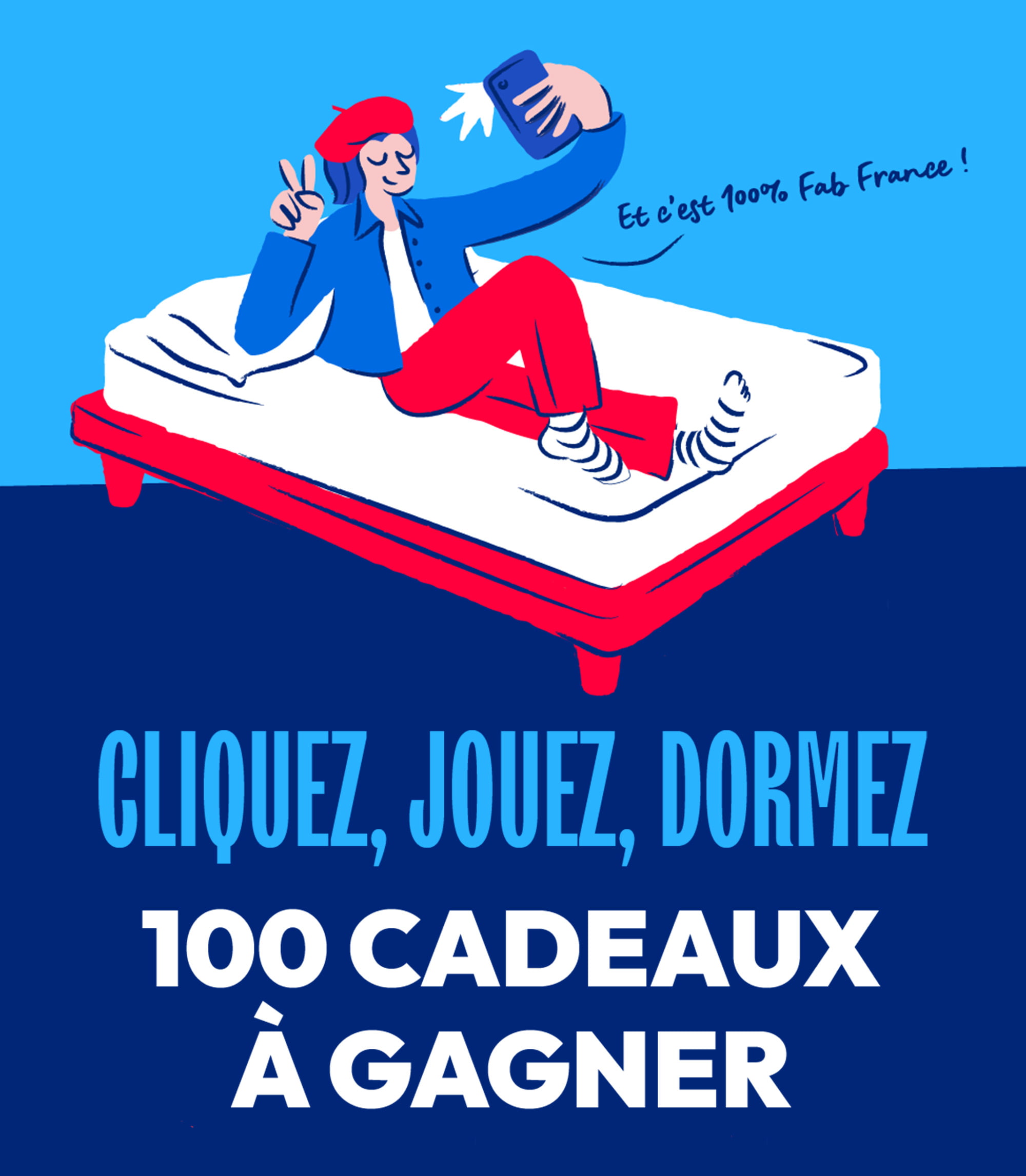 Cliquez, jouez, dormez - 100 cadeaux à gagner